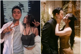 Rapper Đạt G - Bảo Ngọc dính như sam sau đám cưới 