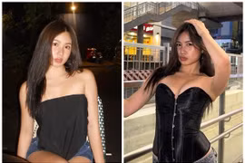 Con gái Lưu Thiên Hương xinh như lai Tây, ăn mặc gợi cảm