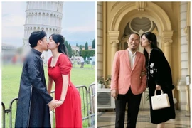 Vợ chồng Vượng Râu trao nhau nụ hôn ngọt ngào