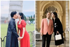 Vợ chồng Vượng Râu trao nhau nụ hôn ngọt ngào