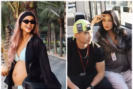 H’hen Niê diện bikini khoe bụng bầu, được chồng “nịnh”