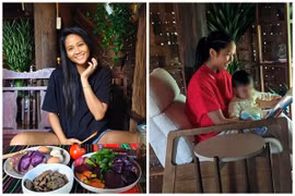 Hoa hậu H’hen Niê dưỡng thai ở quê nhà