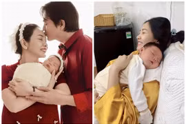 Ái nữ nhà Cao Minh Đạt đáng yêu trong vòng tay bố mẹ