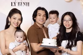 Chồng kém tuổi của Phương Trinh Jolie đón sinh nhật bên gia đình