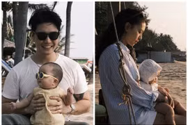 Huy Trần cảm nhận trọn vẹn hạnh phúc khi ở bên vợ con