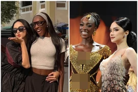 Hoa hậu Olivia Yace thân thiết với Hương Giang khi đến Việt Nam