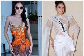 Á hậu Thu Ngân khoe vẻ gợi cảm tại Miss Intercontinental