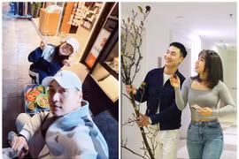 Vợ chồng Mạnh Trường hẹn hò ngọt ngào như ngày mới yêu