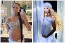 Vóc dáng đẹp mỹ mãn của bà bầu năng động nhất showbiz Việt 