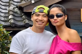 H’hen Niê bế bụng bầu, du lịch cùng chồng ở nước ngoài