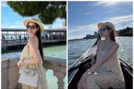 Hoa hậu Đỗ Thị Hà khoe vẻ sành điệu, gợi cảm khi du lịch Ý