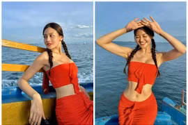 Diễn viên Thùy Anh khoe dáng cực phẩm với trang phục táo bạo