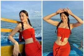 Diễn viên Thùy Anh khoe dáng cực phẩm với trang phục táo bạo