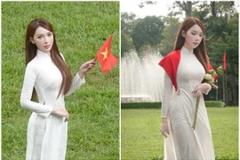 Top 6 Hoa hậu Chuyển giới Việt Nam 2025 Khởi My diện áo dài mừng Quốc khánh 