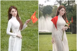 Top 6 Hoa hậu Chuyển giới Việt Nam 2025 Khởi My diện áo dài mừng Quốc khánh 