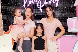 Ba cô con gái của ca sĩ Phạm Quỳnh Anh