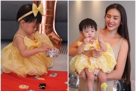 Siêu mẫu Võ Hoàng Yến mở tiệc thôi nôi cho con gái