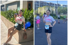 Lan Phương khoe cơ bụng săn chắc sau 2 lần sinh nở