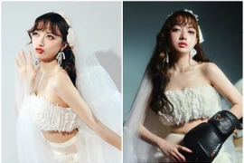 Xuân Nghi khoe ảnh cô dâu cá tính sau màn cầu hôn