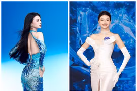 Người mẫu Tuyên Dương cao 1m80 gây chú ý ở Miss World Vietnam 2025 
