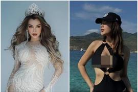 Hoa hậu Chuyển giới Việt Nam Trân Đài ăn mặc táo bạo