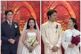 Ngọc Huyền - Đình Tú hạnh phúc trong lễ vu quy