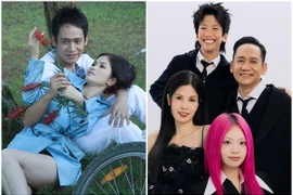 Hình ảnh ca sĩ Duy Mạnh hạnh phúc bên vợ con