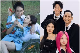 Hình ảnh ca sĩ Duy Mạnh hạnh phúc bên vợ con