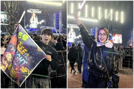 Đức Phúc - Hòa Minzy hào hứng xem concert của ca sĩ Mỹ Tâm