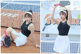 Thanh Hương trẻ xinh không ngờ trên sân pickleball