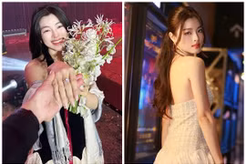 Diễn viên Lan Thy xúc động đón nhận lời cầu hôn từ bạn trai