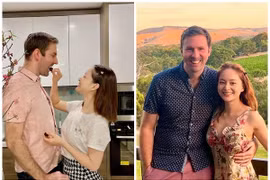 Hình ảnh Lan Phương - chồng Tây quấn quýt trước ly thân