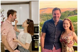 Hình ảnh Lan Phương - chồng Tây quấn quýt trước ly thân