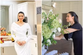 Phạm Hương khoe cuộc sống bình yên ở trời Tây