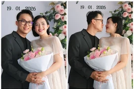 Á hậu Quản Hân rạng rỡ trong ngày dạm ngõ bên nửa kia