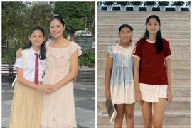 Con gái đầu lòng của Hoa hậu Hương Giang cao 1m75 ở tuổi 12