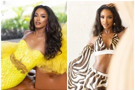 Mỹ nhân Jamaica khoe vòng eo rắn nước ở Miss Universe 2025