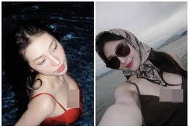 "Công chúa dâu tây" Khổng Tú Quỳnh gợi cảm với bikini