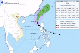 Bão số 14 Fung Wong mạnh cấp 12, giật cấp 15