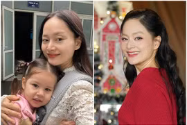 Lan Phương địu con đến tòa nhận giấy hoãn phúc thẩm vụ ly hôn