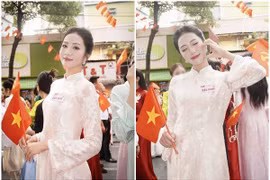 Hoa hậu Hà Trúc Linh nổi bật trong khối Văn hóa, Thể thao tổng duyệt A80