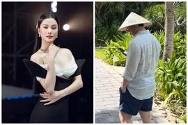 Á hậu Hương Ly liên tục úp mở hình ảnh bạn trai 