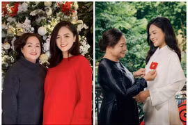 Mẹ ruột Thu Quỳnh là Thượng tá quân đội, đẹp quý phái