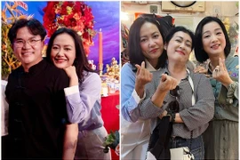 Hồng Ánh hội ngộ nhiều đồng nghiệp khi dự lễ giỗ Tổ nghề sân khấu