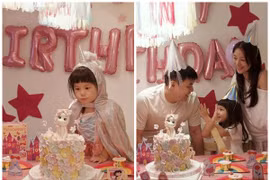 Biến nhà thành 'lâu đài hồng', vợ chồng Salim tạo bất ngờ cho bé Pam
