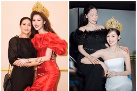 Quế Anh cảm ơn mẹ ruột, 'bà trùm hoa hậu' Kim Dung ngày 20/10