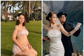 Vợ rapper Hà Lê khoe bụng bầu gợi cảm