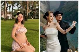 Vợ rapper Hà Lê khoe bụng bầu gợi cảm