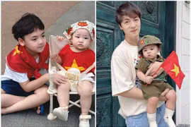 Ảnh 'đốn tim' của những 'mầm non yêu nước' trong showbiz Việt