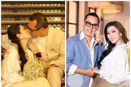 Ca sĩ Hồng Nhung lần đầu khoe ảnh tình tứ bên chồng